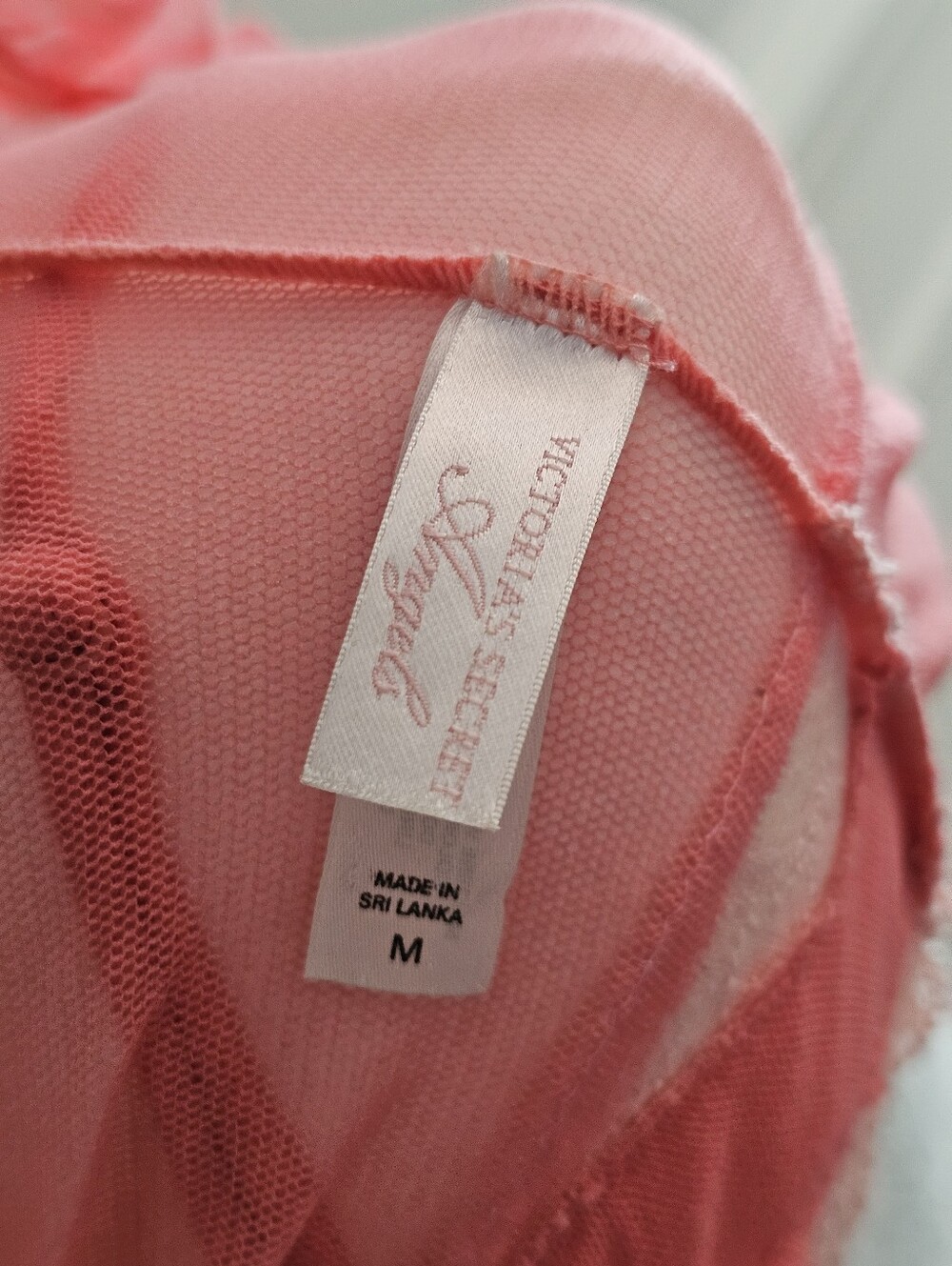 ​Vtg Victoria’s Secret Angels Pink Lace Ruffle Cami- Coquette Babydoll Sleep Top - Picture 2 of 8